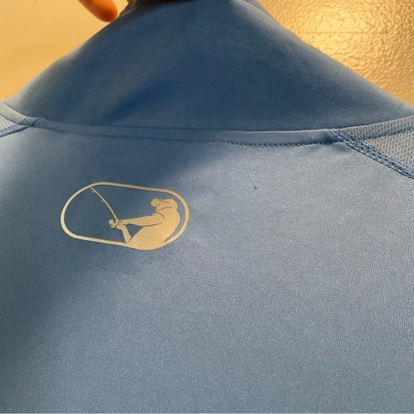 Nautica Angler Men’s XXL Fishing Pullover 1/4 Zip Blue Long Sleeve Ultracool - Picture 4 of 16